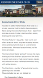 Mobile Screenshot of kennebunkriverclub.com