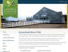 Tablet Screenshot of kennebunkriverclub.com